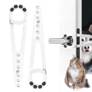 trava de porta para gatos ajustável