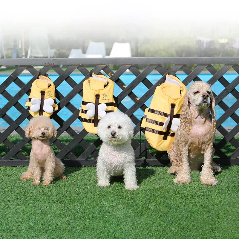 Colete Salva-Vidas para Cães Pequenos M com Peito 40-52cm - Imagem 2