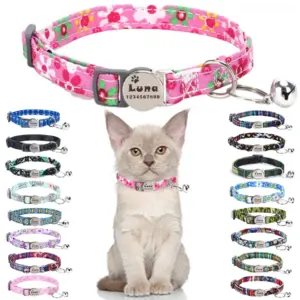 coleira para gato personalizada com sino