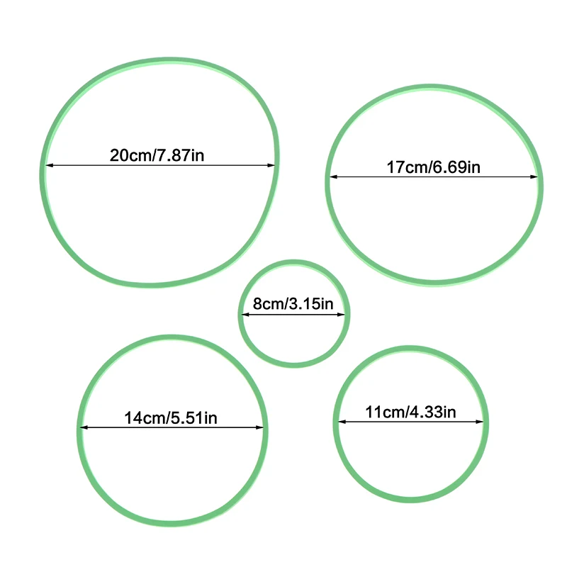 Anéis Flutuantes para Aquário de EVA, 5 Peças, 8 a 20 cm, para Ração e Plantas - Image 6