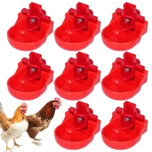 bebedouro de niple para aves com tigela