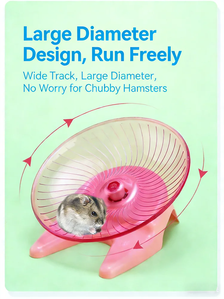 Roda de Exercício para Hamster Silenciosa com Base Estável - Imagem 4