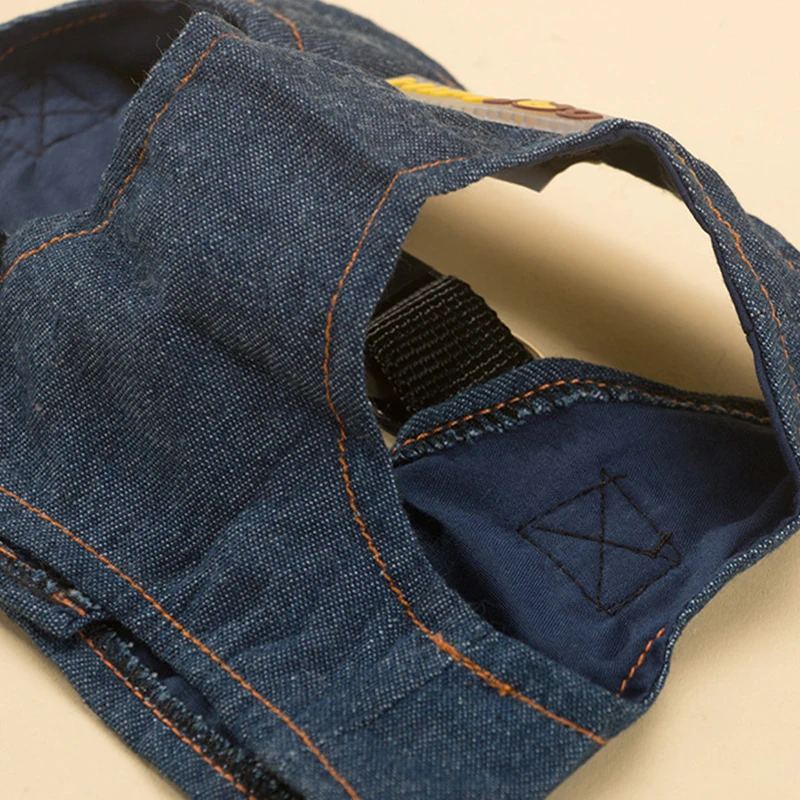 Coleira Peitoral para Cães e Gatos de Jeans Respirável Macio - Imagem 5