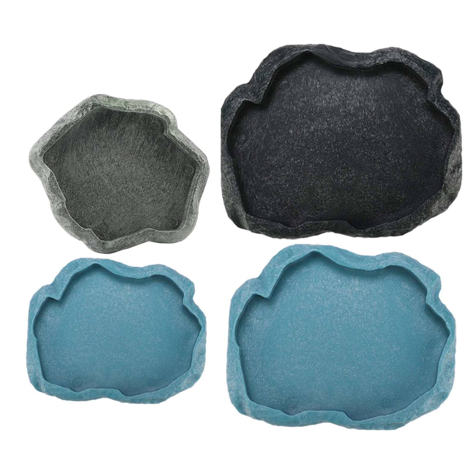 Tigela para Répteis de Resina ABS com Superfície Lisa Marrom Escuro - Image 6