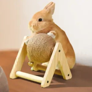 brinquedo para roer para coelhos de sisal