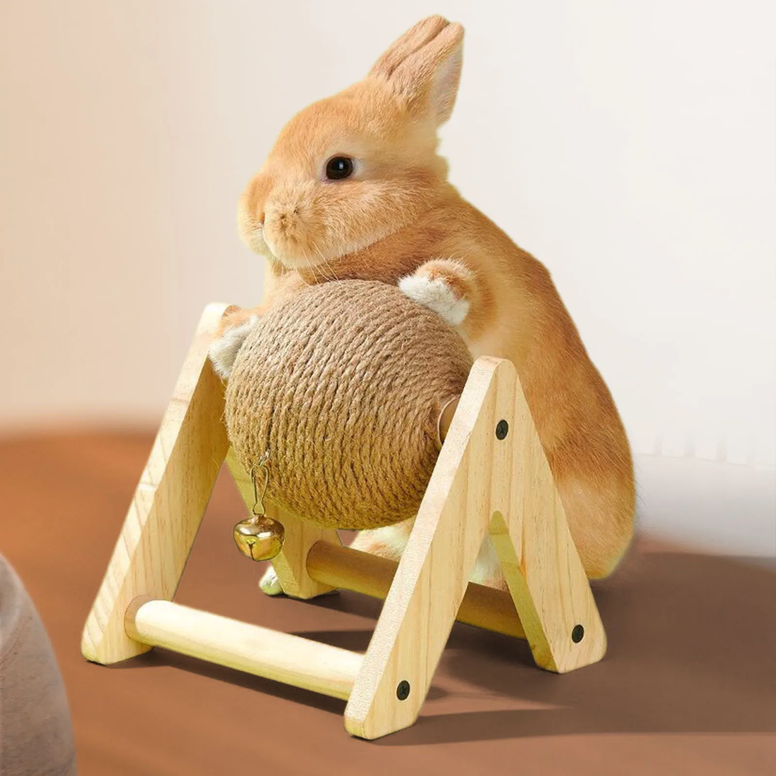 brinquedo para roer para coelhos de sisal