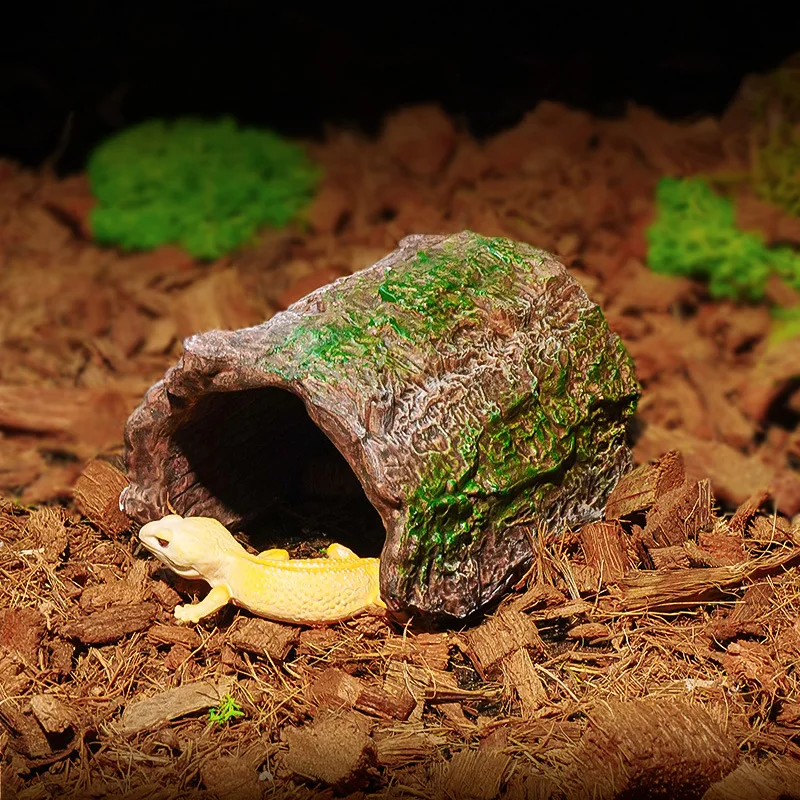 Esconderijo para Répteis de Resina Marrom Escuro 9x7,7x6 cm para Terrário - Imagem 5