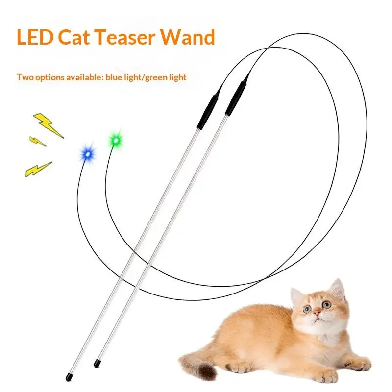 Varinha Laser para Gatos em PVC 147,8 cm para Brincadeira Interativa - Imagem 4