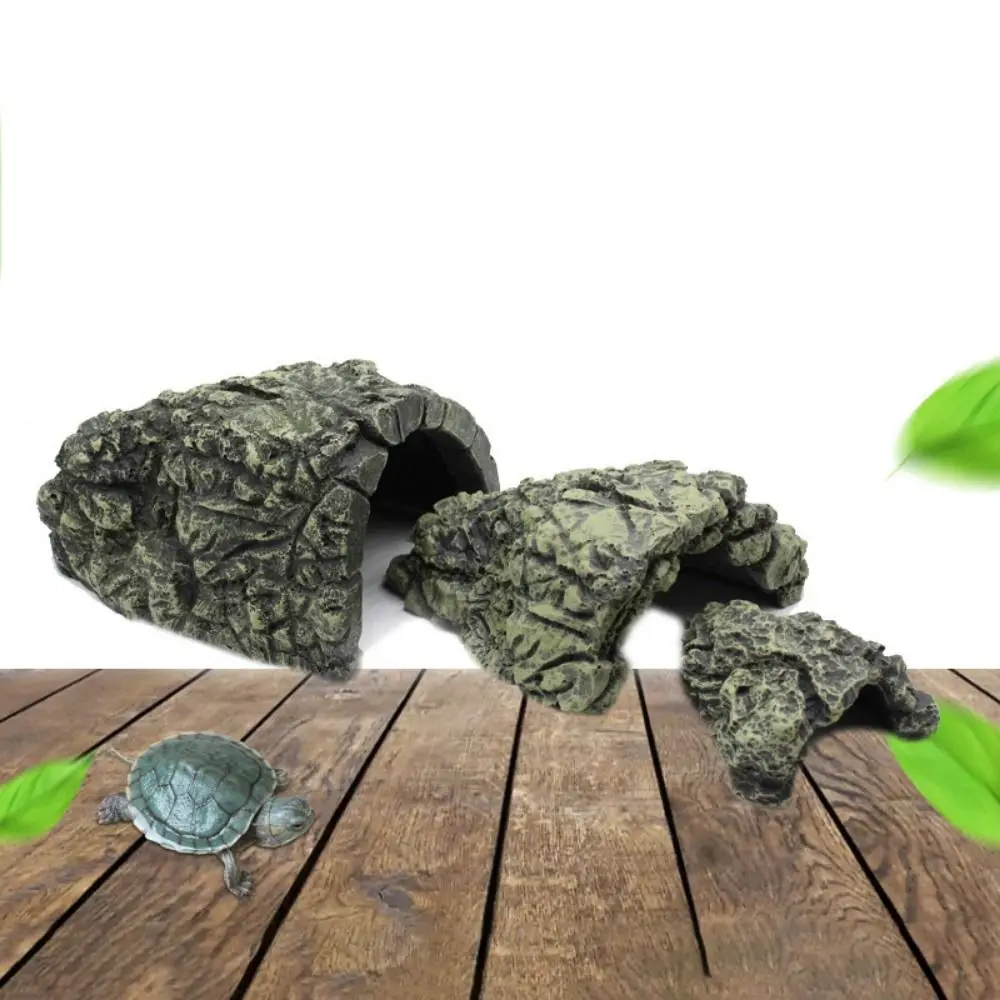Caverna para Répteis e Aquário de Resina Durável - Esconderijo Decorativo - Imagem 4