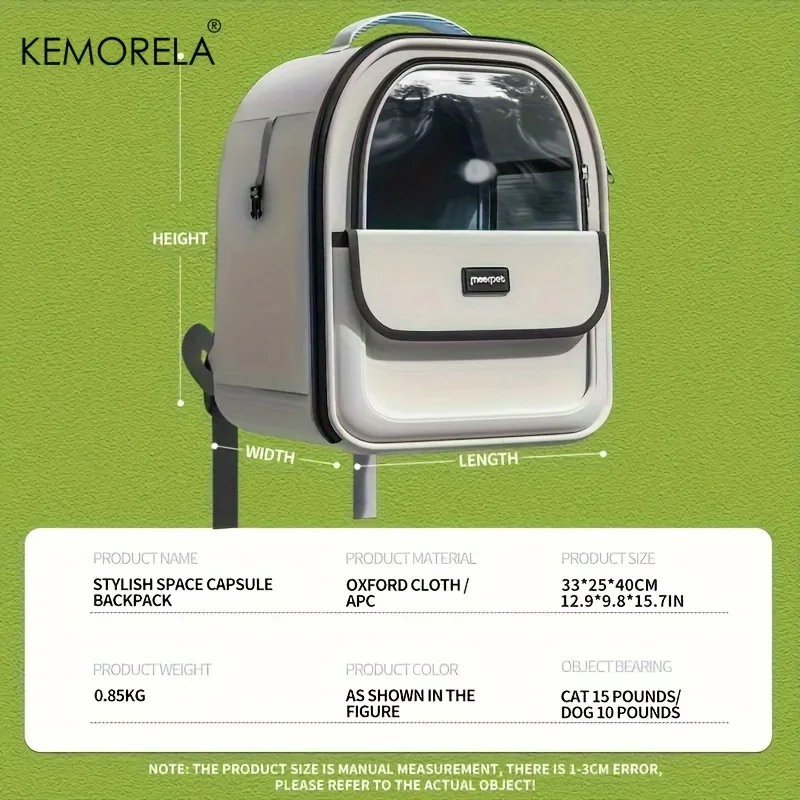 Mochila para Cães e Gatos Dobrável Respirável para Viagem - Imagem 6