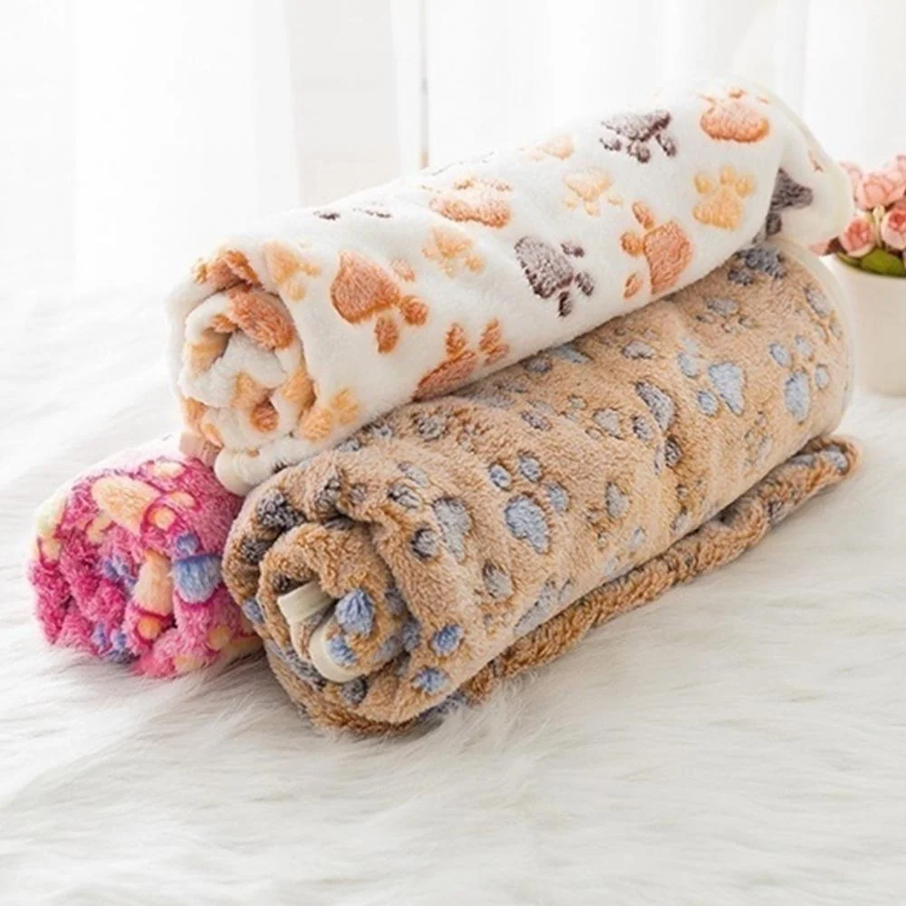 Manta para Cães e Gatos de Fleece Coral Lavável na Máquina - Imagem 4