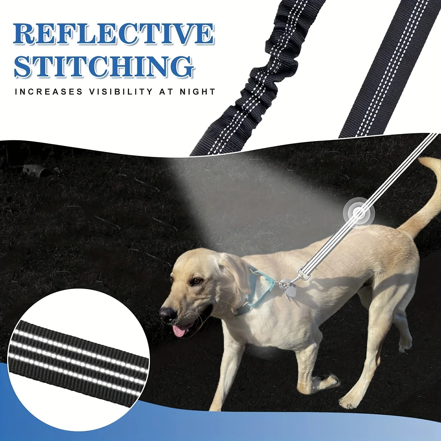 Acoplador de Coleira para Cães Refletivo Sem Emaranhado - Imagem 4