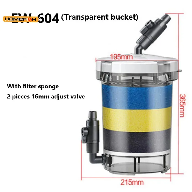 Filtro de Aquário EW-604 HW-604 com Cartucho de Esponja (4 Peças) - Imagem 4