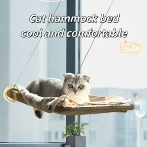 cama suspensa para gatos de janela