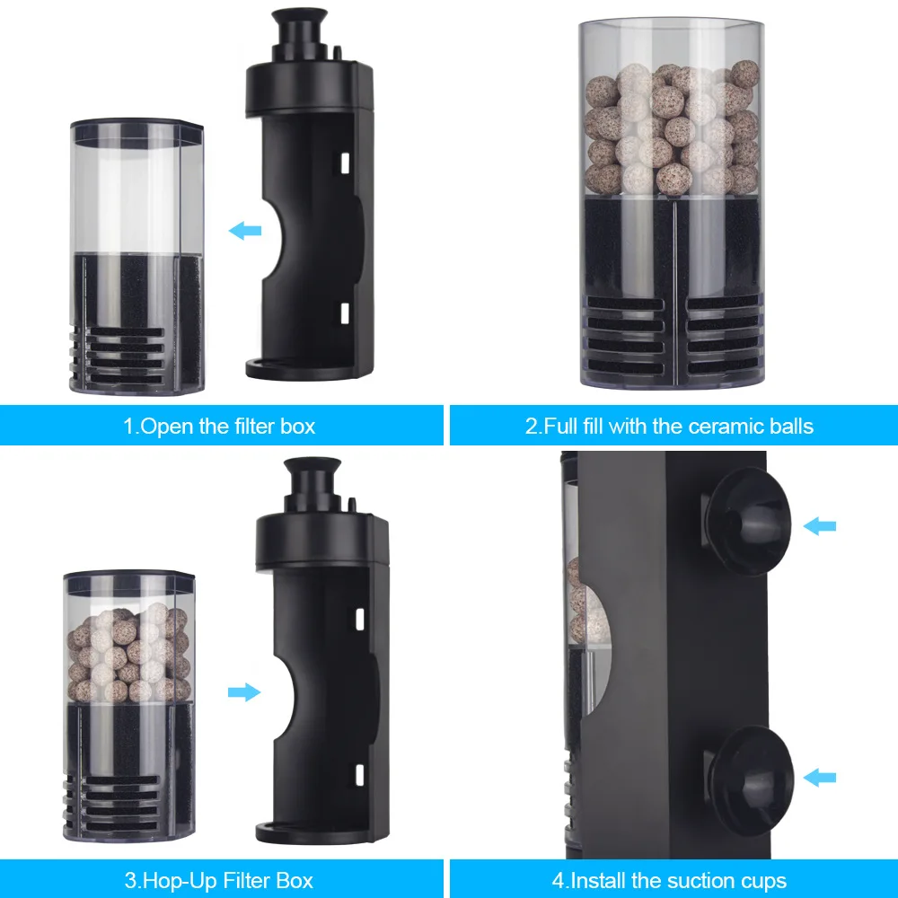 Mini Filtro para Aquário com Oxigenação e Circulação de Água - Imagem 5