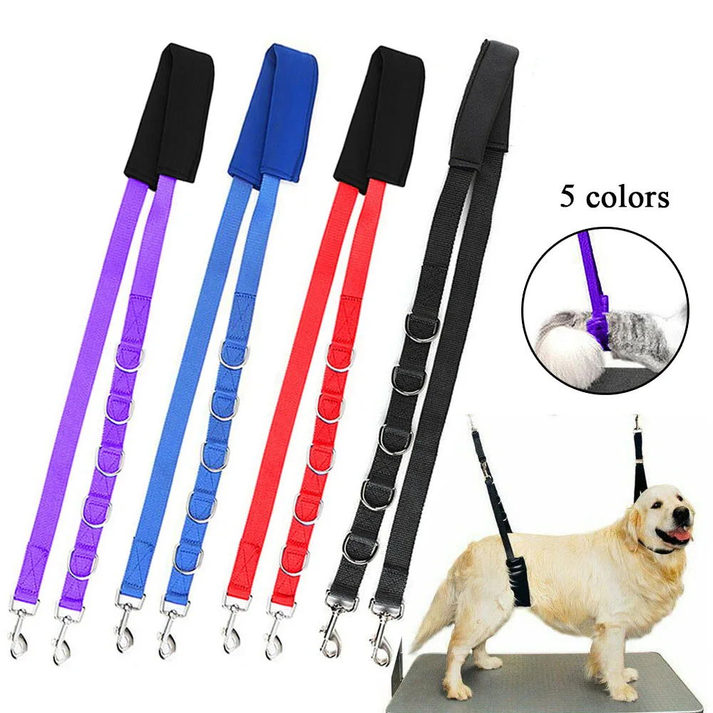 Cinto de Tração para Cães Ajustável com Argolas em D para Banho - Imagem 4