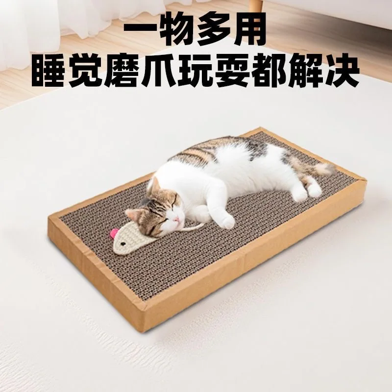 Arranhador para Gatos de Papelão Ondulado 37x12 cm Protege Móveis - Image 2