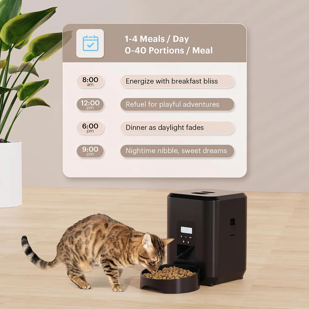 Comedouro Automático para Cães e Gatos com Wi-Fi e Temporizador - Imagem 4
