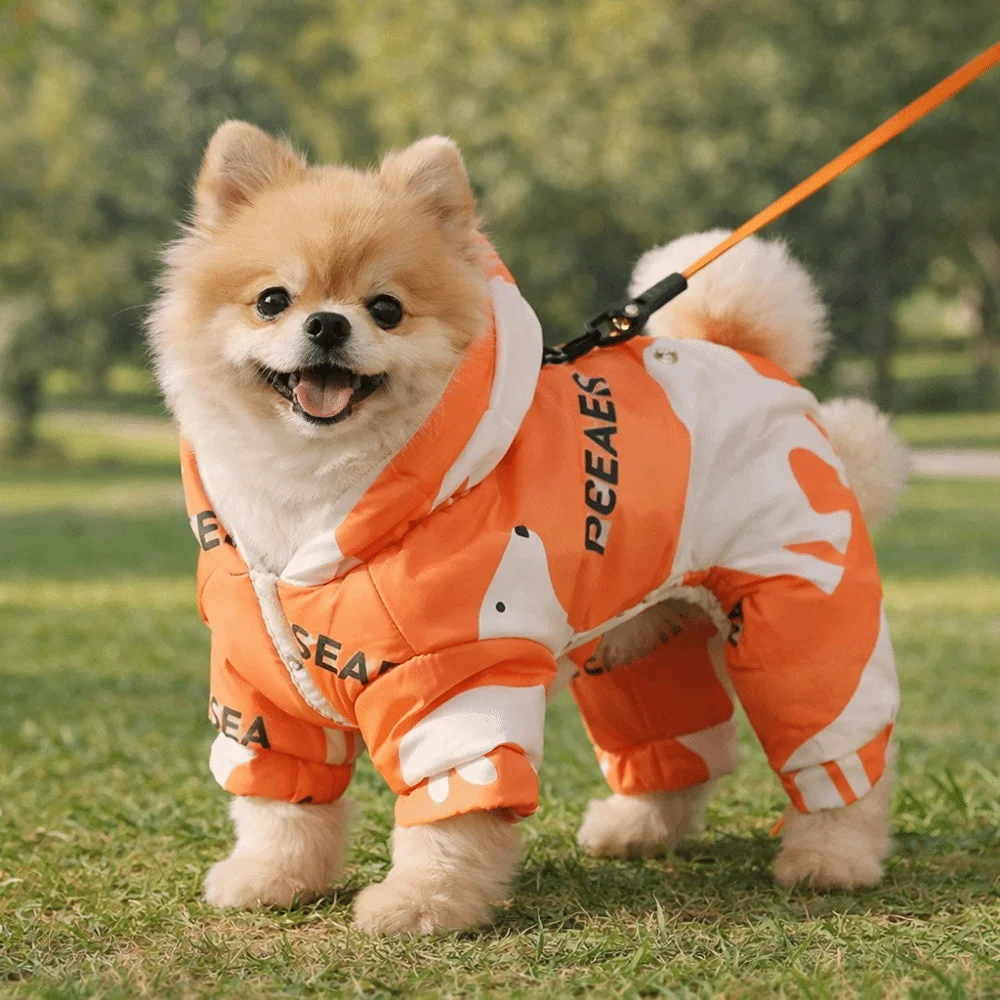 Roupa para Cães de Poliéster Forrada a Lã para Inverno - Imagem 3