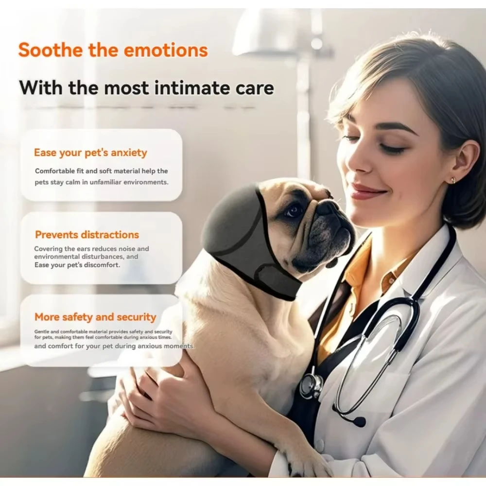 Capa de Orelha para Cães com Redução de Ruído Ajustável - Image 3