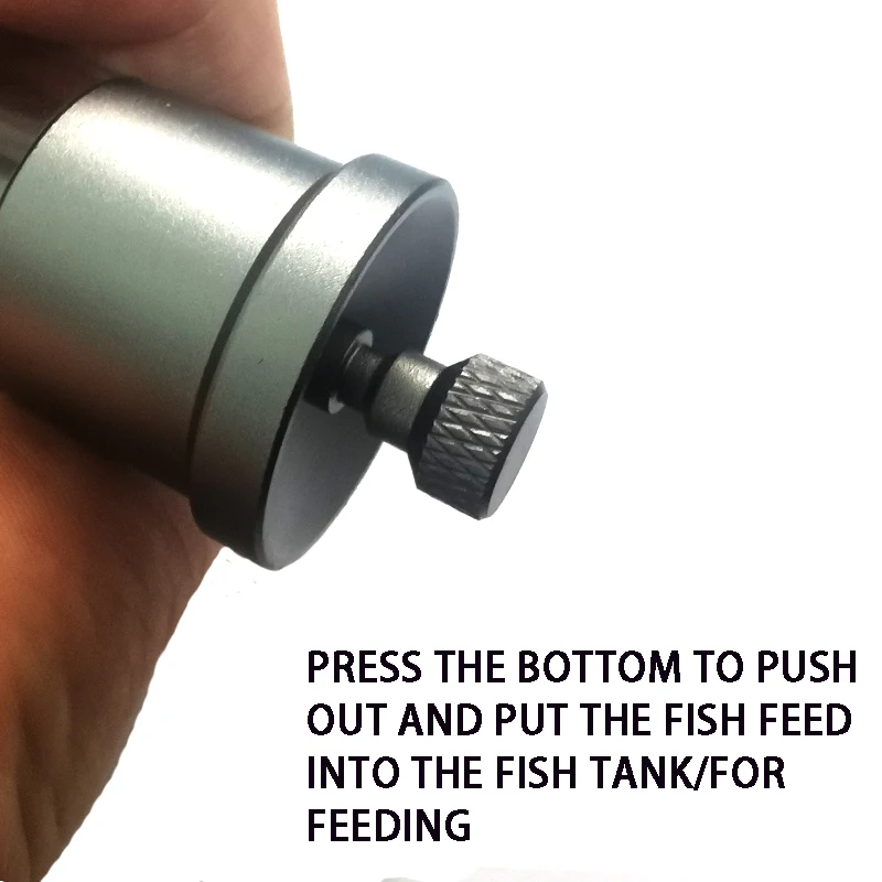 Alimentador Manual para Peixes com Corpo em Liga de Alumínio - Imagem 5