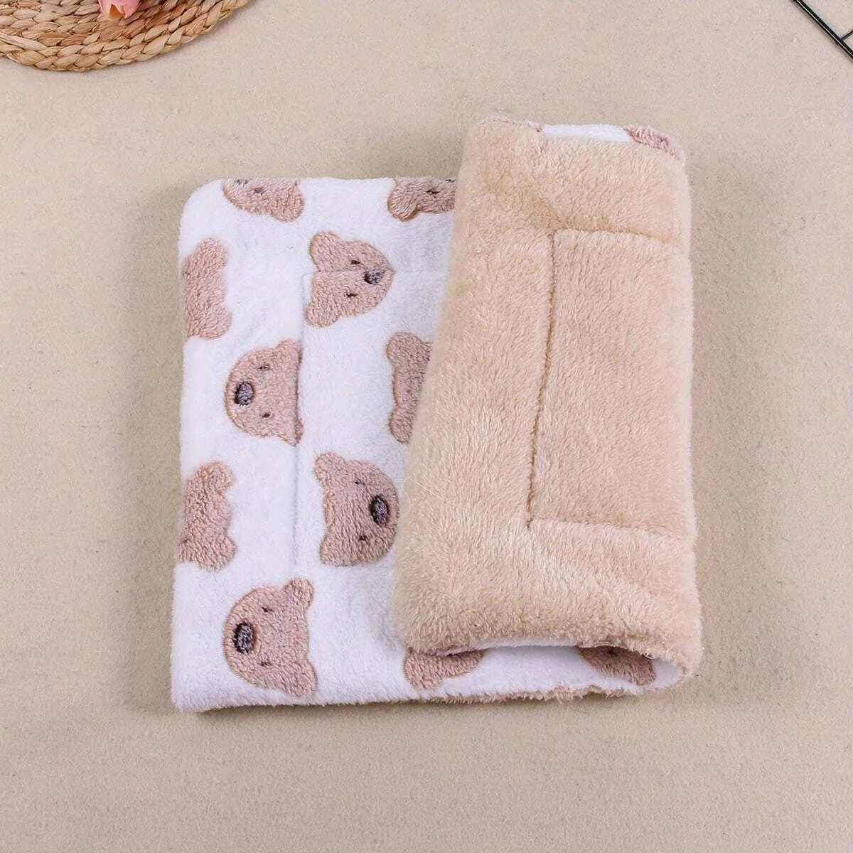 Cobertor de Flanela para Cães e Gatos Estampa Urso para Outono Inverno - Imagem 3