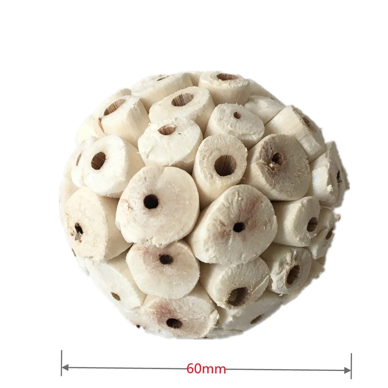 Brinquedo de Forrageamento para Pássaros Bola de Sola Natural Pacote com 3 - Imagem 6
