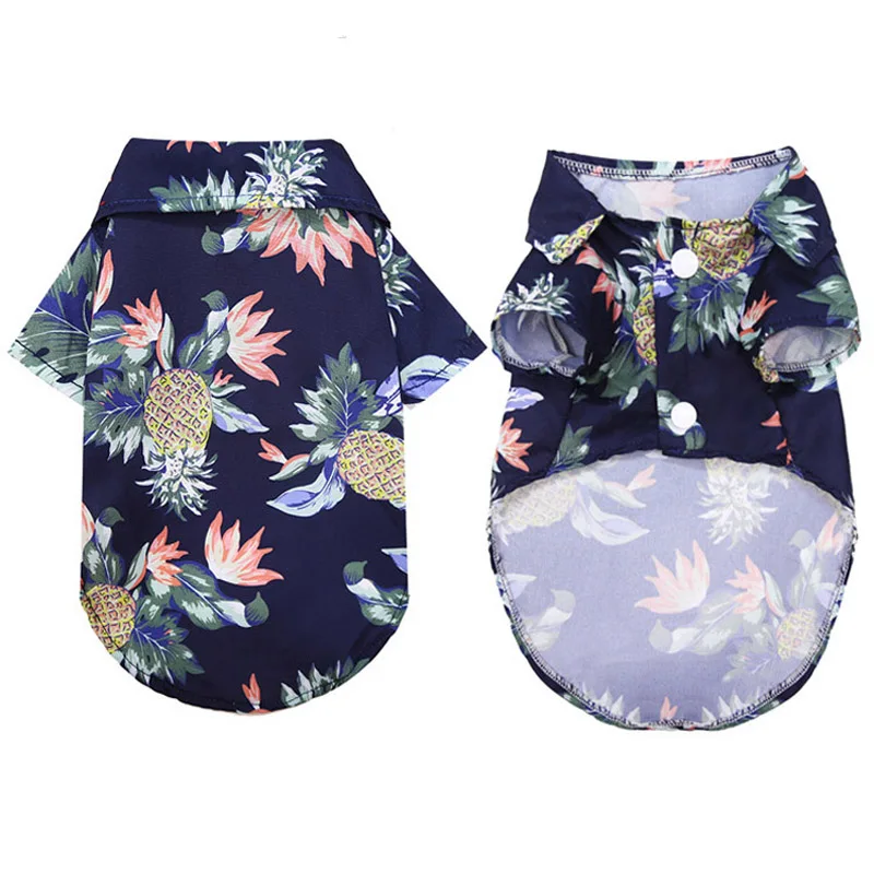 Camisa de Verão para Cães e Gatos de Poliéster Estampa Havaiana - Image 2