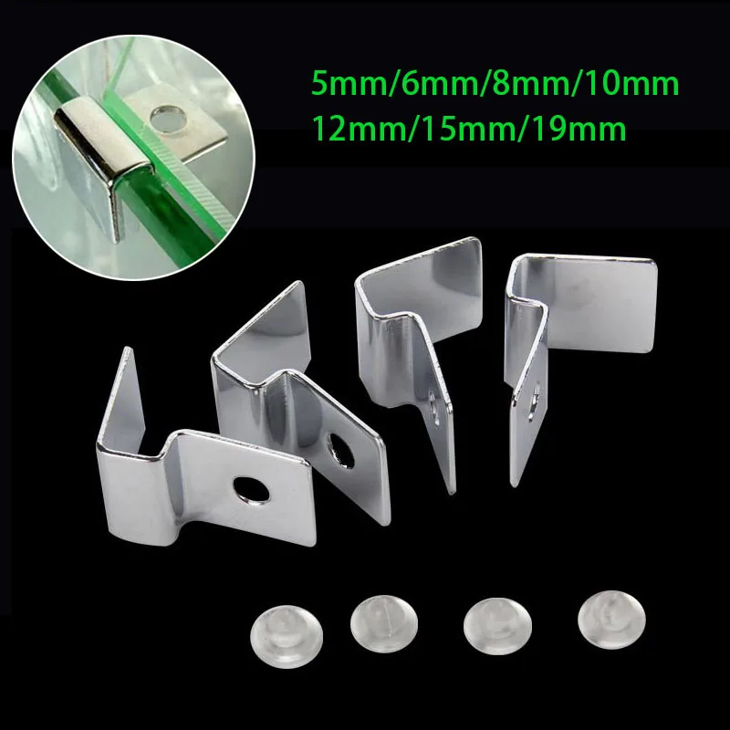 Clipes de Tampa para Aquário de Aço Inoxidável 4 pçs com Silicone - Imagem 2