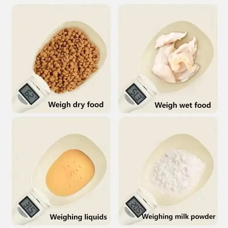 Balança de Alimentos para Cães e Gatos com Colher Medidora LCD - Image 2