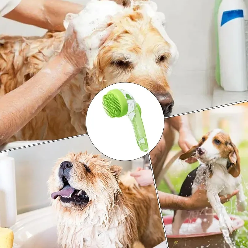 Escova de Banho para Cães e Gatos Pequenos com Massagem - Imagem 5