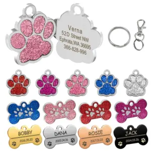 tag de identificação para cães e gatos