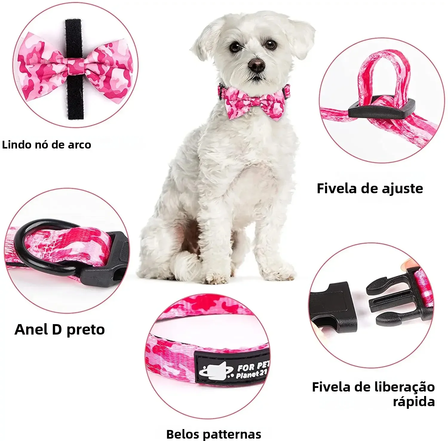 Arnês para Cães Grande com Coleira, Lenço e Porta-Sacos - Imagem 4