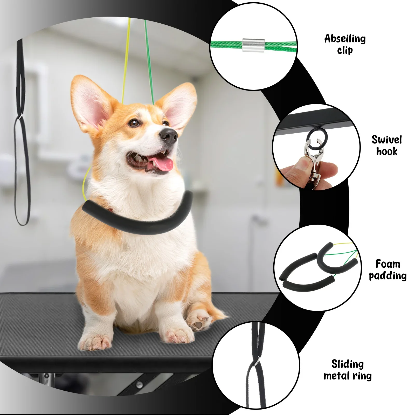 Braço de Tosa para Cães de Ferro com Altura Ajustável - Imagem 3