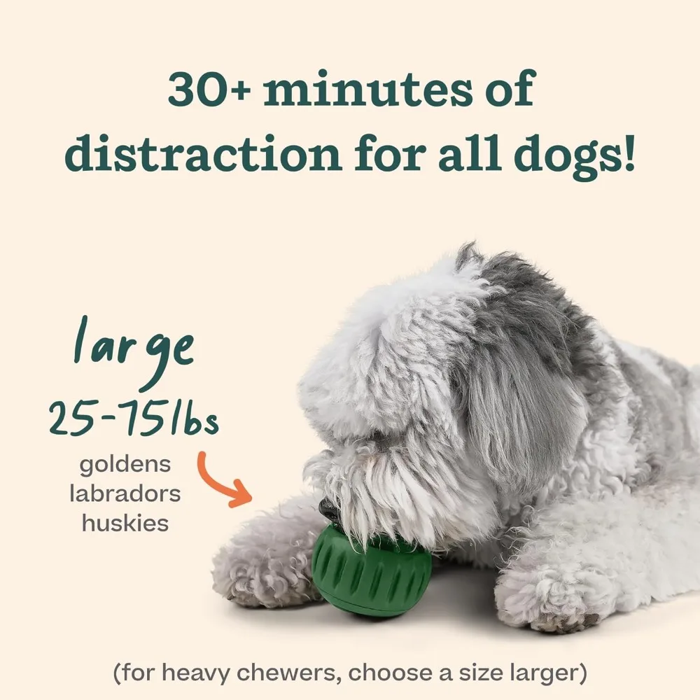 Brinquedo Dispensador de Petiscos para Cães de Borracha Natural Lavável - Imagem 4