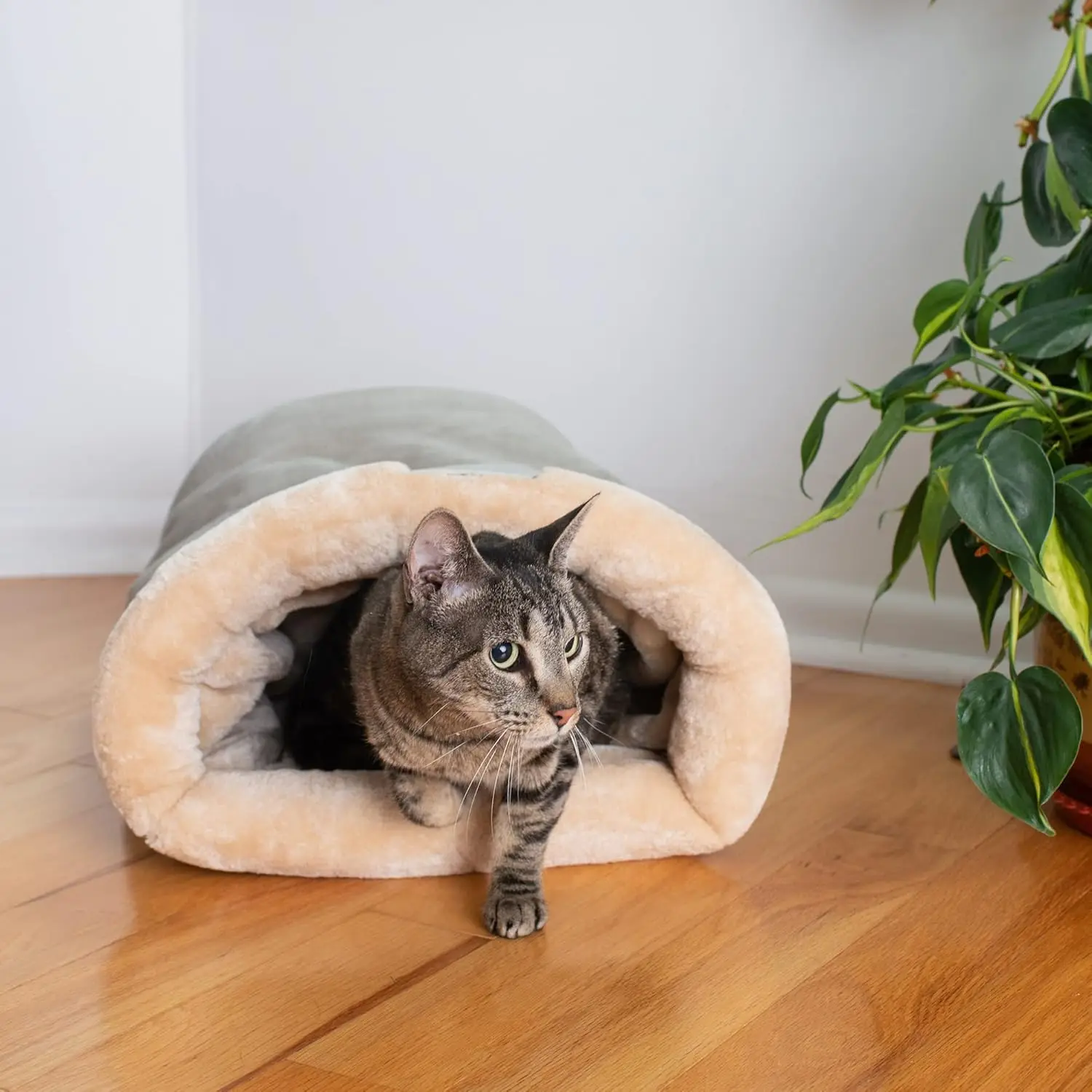 Saco de Dormir para Gatos de Tecido 65x48 cm Desmontável e Lavável - Imagem 3