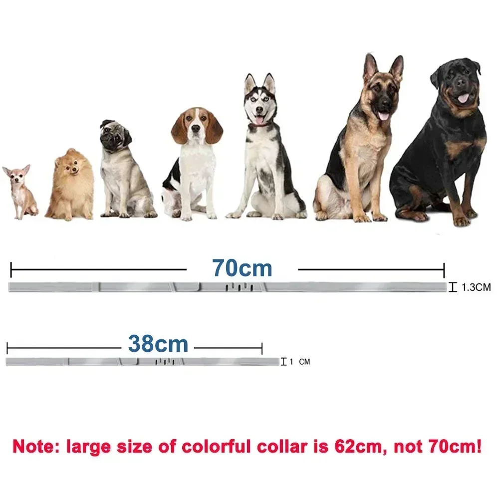 Coleira para Cães e Gatos de Borracha Ajustável e À Prova D'
Água - Imagem 6