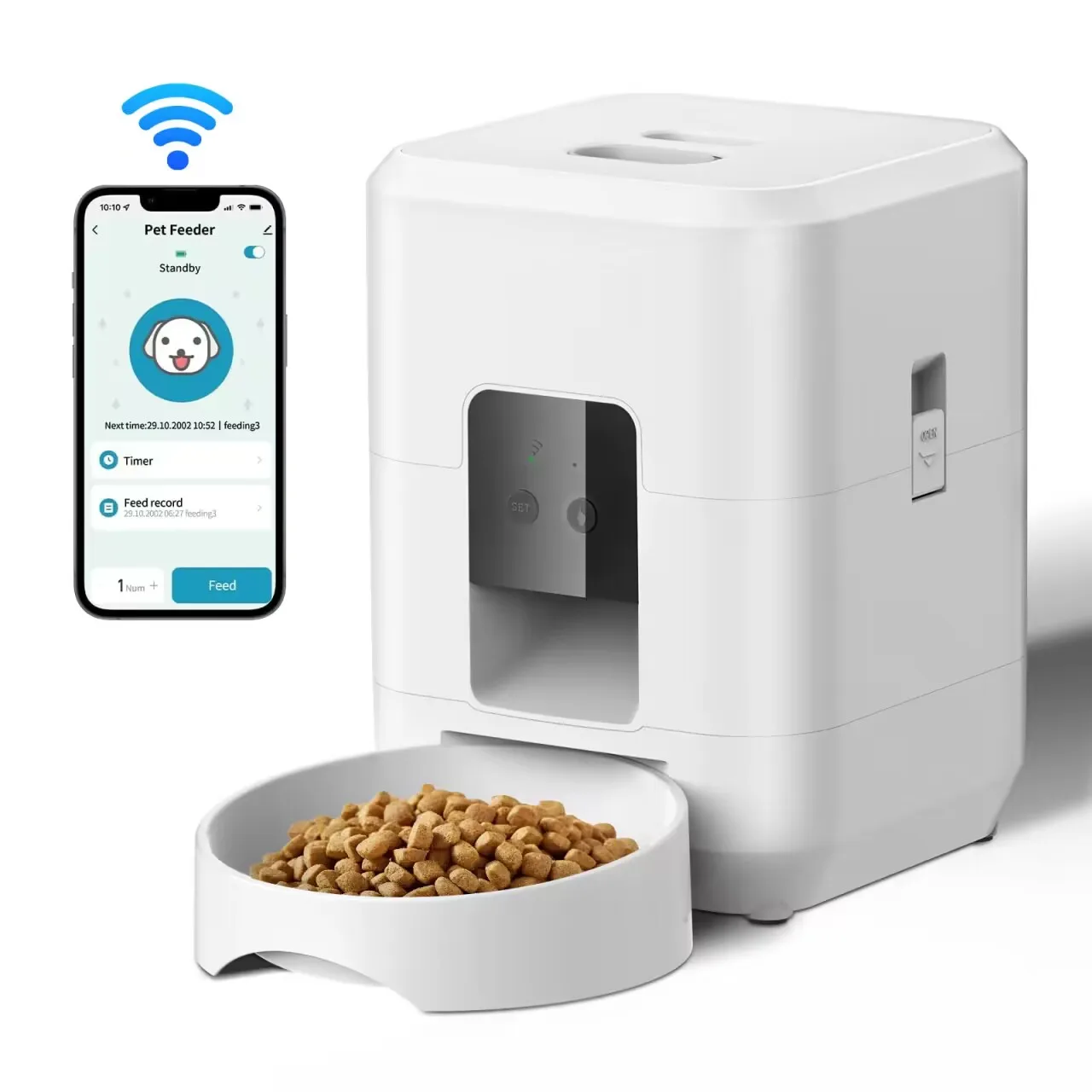 Comedouro Automático para Cães e Gatos com Wi-Fi e Temporizador - Imagem 6