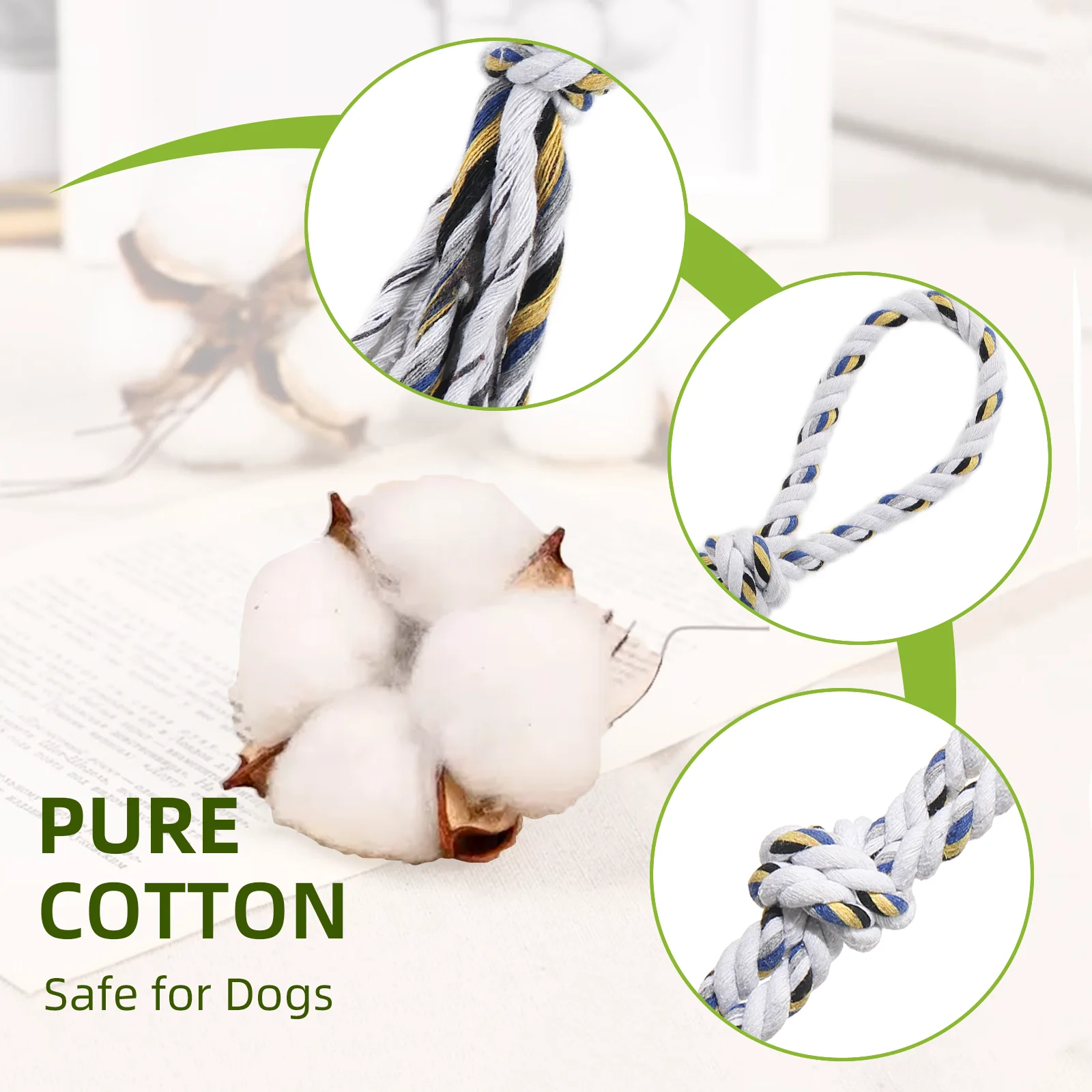 Pólo de Flertar para Cães Pequenos e Médios Brinquedo Interativo - Image 2