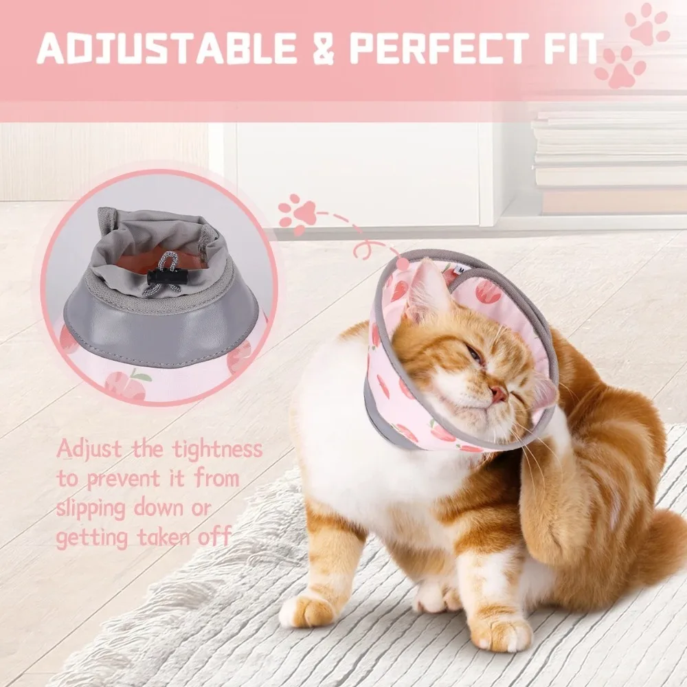 Coleira de Recuperação para Gatos Ajustável e Leve 11-15 cm - Image 2