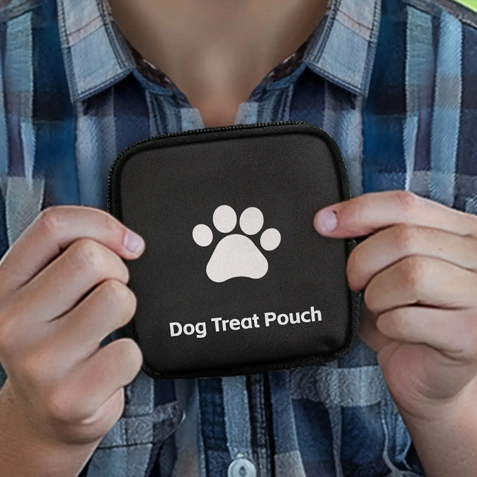 Bolsa para Petiscos de Cães com Fecho de Zíper e Design de Pata - Image 4