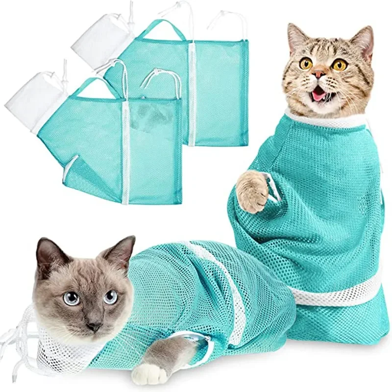 Saco de Banho para Gatos em Poliéster Ajustável até 7 kg - Imagem 2