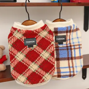 colete de fleece para cães inverno