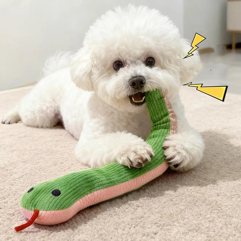 Brinquedo de Chute em Formato de Cobra para Cães e Gatos - Imagem 2
