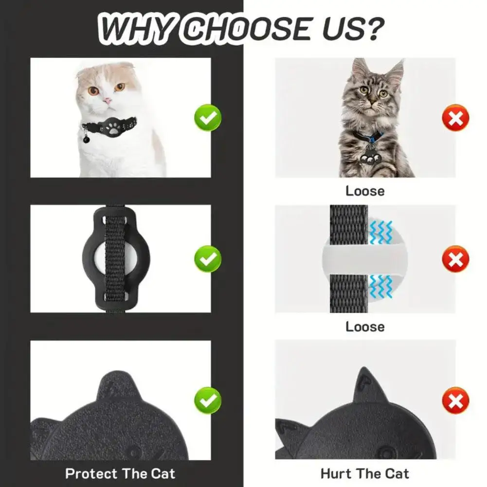 Rastreador GPS para Gatos Leve e Refletivo para Coleira Ajustável - Imagem 4