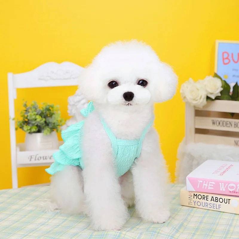 Vestido para Cães e Gatos Pequenos e Médios para Festa - Imagem 6