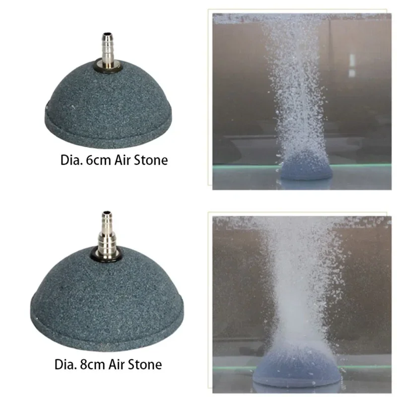 Pedra de Ar para Aquário 60mm e 80mm Sinterizada com Difusão de Gás - Imagem 3