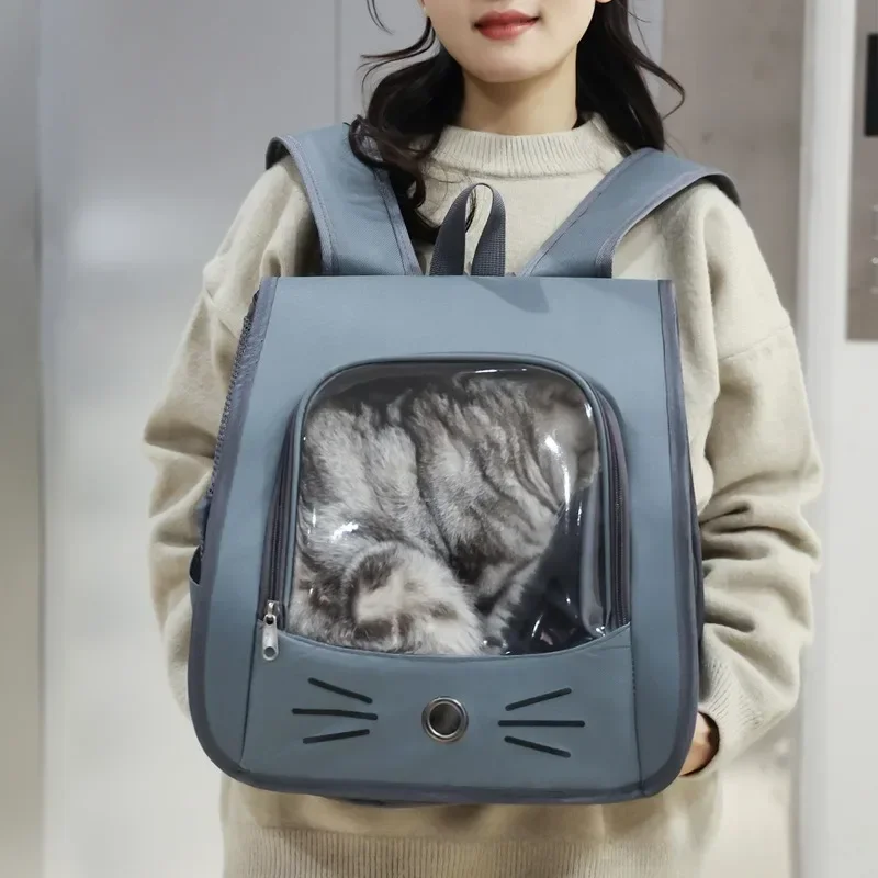 Mochila de Transporte para Gatos e Cães Pequenos Respirável - Imagem 3
