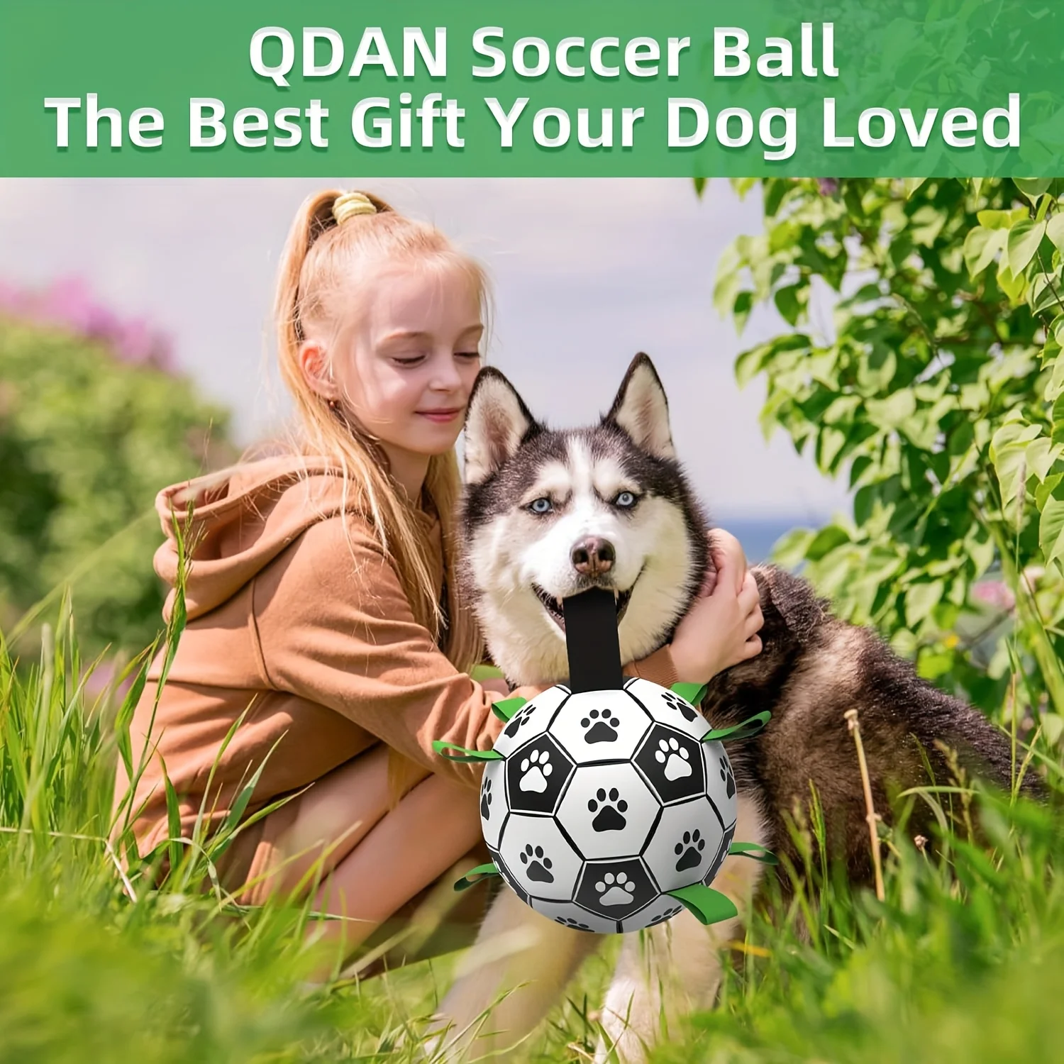 Brinquedo de Futebol Damaly para Cães com Anel de Aperto Interativo - Imagem 5