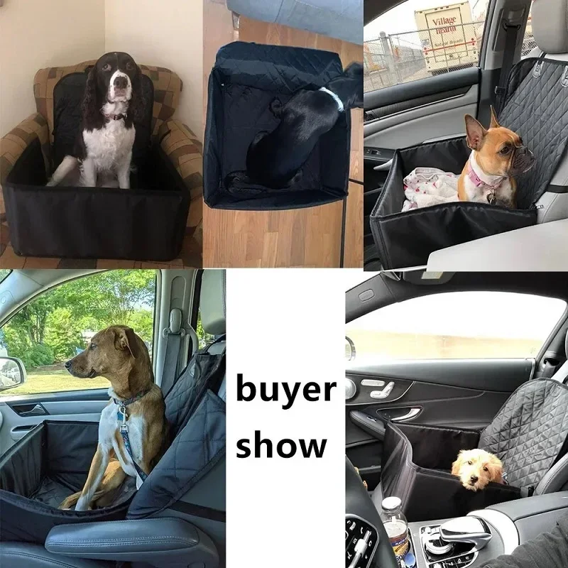 Assento de Carro para Cães de Oxford 600D com Zíper e 48x41x21 cm - Imagem 5